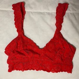 Lacy Red Bralette